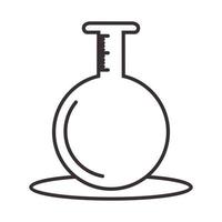 cercle bouteille laboratoire lignes logo symbole vecteur icône illustration graphisme