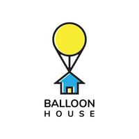 création de logo vectoriel ballon maison