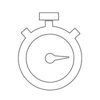 Signe de l&#39;icône du chronomètre vecteur