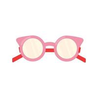 lunettes de soleil roses pour enfants ou femmes vecteur