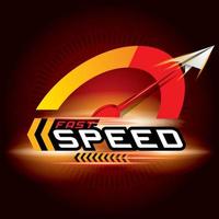 concept de vitesse rapide pour le logo de conception et le modèle vectoriel. vecteur