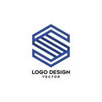modèle de logo d'entreprise symbole s vecteur