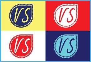 vs lettre nouveau logo et conception d'icônes vecteur