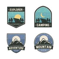 logo couleur pour le vecteur d'activités d'aventure ou de plein air