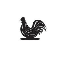 création de logo cemani coq noir, illustration d'icône de symbole graphique vectoriel idée créative