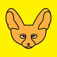 tête d'animal renarde coloré logo design vecteur icône symbole graphique illustration