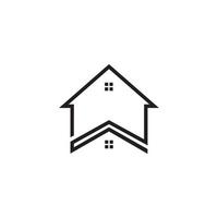 appartements maison lignes simple création de logo, symbole graphique vectoriel icône illustration idée créative