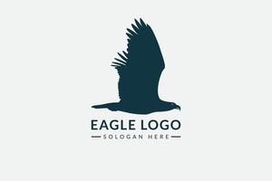 silhouette de logo d'aigle, vecteur d'icône d'aigle