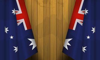 illustration réaliste du drapeau australien vecteur