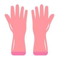 gants de jardinage en caoutchouc. protection des mains pour le travail dans le jardin, le nettoyage et à des fins médicales. vecteur
