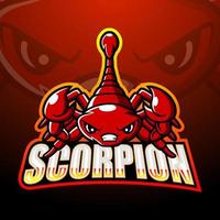 création de logo esport mascotte scorpion vecteur