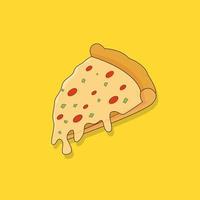 conception de vecteur d'illustration du modèle de logo de pizza