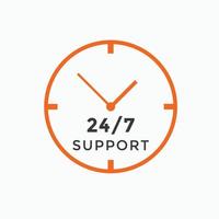 24 heures centre d'appel icône vecteur 247 support icône signe bouton centre d'appel symbole icône modèle