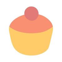 icône d'un gâteau aux baies et glaçage. logo, étiquette. vecteur
