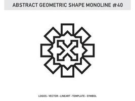 formes polygonales abstraites géométriques bordures élégantes symboles d'éléments de cadre vecteur gratuit