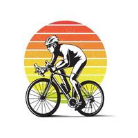 illustration de sport cycliste vecteur