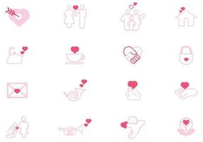 Les signes de l'amour Vector Pack