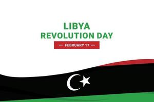 jour de la révolution libyenne vecteur