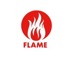 Icône de vecteur flamme Logo Logo Template Logo de pétrole, de gaz et d&#39;énergie