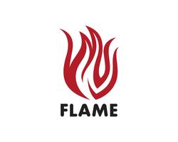 Icône de vecteur flamme Logo Logo Template Logo de pétrole, de gaz et d&#39;énergie