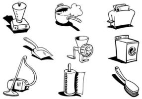 Hand Drawn Household Vector Pack