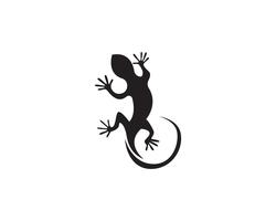 Le logo des animaux de lézard et les symboles vectoriels temlate