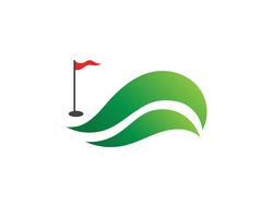 Éléments de symboles icônes club de golf et images vectorielles logo vecteur