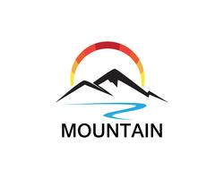 Inspirations du logo minimaliste Landscape Mountain vecteur