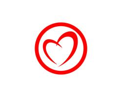 Amour Logo et symboles Vector Template icônes