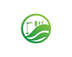 Éléments de symboles icônes club de golf et images vectorielles logo vecteur