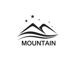 Inspirations du logo minimaliste Landscape Mountain vecteur