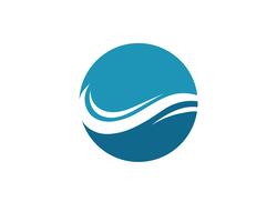 Symbole et icône de la vague d&#39;eau Logo Template vecteurs vecteur