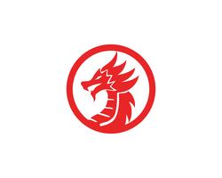 Vecteur d&#39;icône logo Dragon