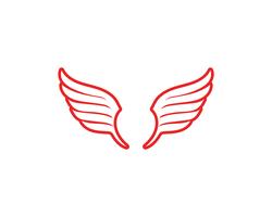 Icône de vecteur Falcon Wing Logo Template