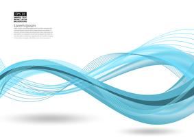 Design moderne fond abstrait vague bleue avec espace copie, illustration vectorielle pour votre entreprise vecteur