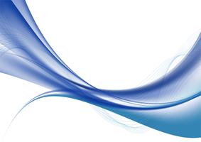 Vagues de couleur bleue sur l&#39;illustration vectorielle fond blanc vecteur