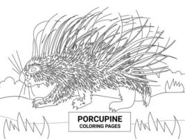 conception de pages de coloriage d'animaux. conception de pages à colorier. conception d'art en ligne animale. vecteur