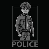 illustration vectorielle de la police vecteur