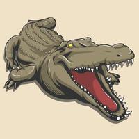 crocodaile. illustration vectorielle d'alligator vecteur