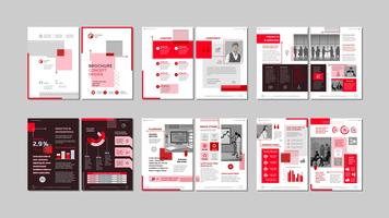 Brochure design créatif. vecteur