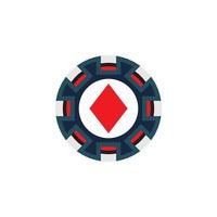icône de jeton de casino jeton de poker vecteur icône logo jetons de casino pour le poker ou la roulette.illustration vectorielle isolée sur fond blanc