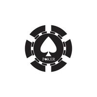 icône de jeton de casino jeton de poker vecteur icône logo jetons de casino pour le poker ou la roulette.illustration vectorielle isolée sur fond blanc