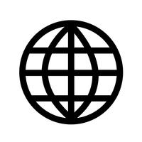 Globe terrestre icône illustration vectorielle vecteur