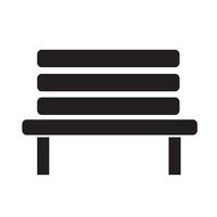 Banc icône illustration vectorielle vecteur