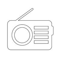 Illustration vectorielle d&#39;icône radio vecteur