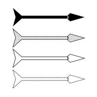 Icône illustration de vecteur flèche