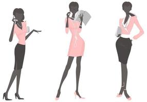 Pack de femme d'affaires Vector