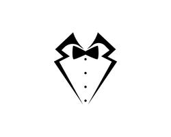 Modèle d&#39;icônes noir smoking logo et symboles