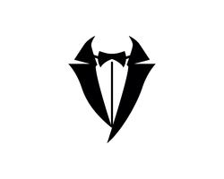 Modèle d&#39;icônes noir smoking logo et symboles