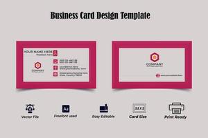 conception de carte de visite vecteur